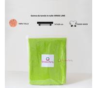 Gonna da Tavolo con Tulle - Made in Italy - Dimensione: 74x420cm