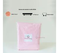 Gonna da Tavolo con Tulle - Made in Italy - Dimensione: 74x420cm