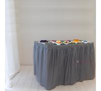 Gonna da Tavolo con Tulle - Made in Italy - Dimensione: 74x420cm