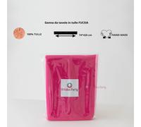 Gonna da Tavolo con Tulle - Made in Italy - Dimensione: 74x420cm