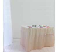 Gonna da Tavolo con Tulle - Made in Italy - Dimensione: 74x420cm