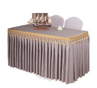 Gonna da tavolo Gonne da tavolo con frange,Decorazioni for la tavola for feste,Gonna da tavolo Tavolo rettangolare Baby shower Festa Banchetto di nozze Gonna da tavolo Tovaglia Decorare la copertura d