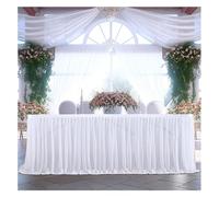 Gonna da tavolo in perle chiffon, per matrimoni, feste, in tulle decorativo da tavolo, tutù, gonna da tavolo, caramelle, tovaglia in tulle per compleanno, decorazione per ragazze e ragazzi