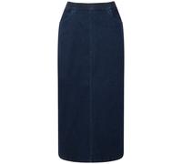 Gonna di jeans Ulla Popken da donna taglie forti esposta in vita elastica 725370