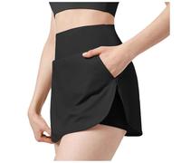 Gonna Donna A Matita per Le Donne Gonna da Tennis Leggera da Donna Active Athletic Skort M Nera