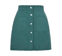 Gonna Donna Corta Solida Monopetto alla Moda della Signora Dell'Ufficio della Signora per Le Donne L Verde