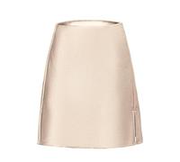 Gonna Donna Corte con Spacchi Laterali per Le Donne Raso di Seta Tinta Unita Sexy Elastico in Vita Mini Gonne da Donna Raso S Beige