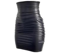 Gonna Donna di Moda Confortevole Wrap Skinny Fit Vita Alta A-Line Mini Gonne da Partito per Le Donne S Nero