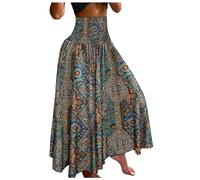 Gonna Donna Lunga a Portafoglio sciolte Boho Lunghe gonne fluide galleggianti Lunghezza al Ginocchio A-Linea Mezza Lavoro, Discoteca, Casual, Quotidiano