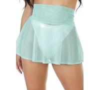 Gonna Donna Mini Gonne A Rete Trasparente Donna Tinta Unita Vita Alta Vedere Attraverso Gonna Club Beach Gonne Sexy Femminile L D