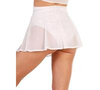 Gonna Donna Mini Gonne in Rete Trasparente Donne Tinta Unita A Vita Alta Vedere Attraverso La Gonna Club Spiaggia Gonne Sexy Femminile L B