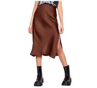 Gonna Donna Sexy da Spiaggia A-Line Maxi Skirt Casual Elastica a Vita Alta Sottoveste Chic ed Elegante Lunghezza al Ginocchio Gonne con Spacco Lavoro, Discoteca, Quotidiano