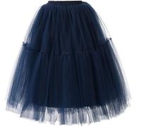 Gonna donna vintage in tulle 5 strati principessa gonna a pieghe tutù sottove...