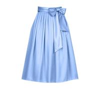 Gonna Estiva da Donna, Lunghezza al Ginocchio, Stile Vintage, retrò, Gonna A Piatto, Basic, Versatile, Casual, A Vita Alta, per Il Tempo Libero Gonnellina