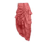 Gonna gotica da donna a vita alta steampunk maxi gonna da donna elegante stile medievale gonna vittoriana gonna da turismo parte anteriore corta posteriore lunga gonna pirata abbigliamento