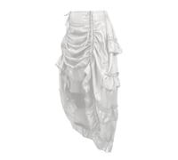 Gonna gotica da donna a vita alta steampunk maxi gonna da donna elegante stile medievale gonna vittoriana gonna da turismo parte anteriore corta posteriore lunga gonna pirata abbigliamento