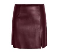 Gonna in ecopelle high waist stile mini Skirt lucido Zeonato Noisy May