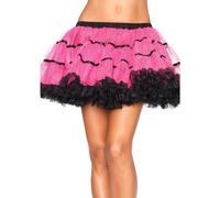 Gonna in tulle a righe di raso a strati