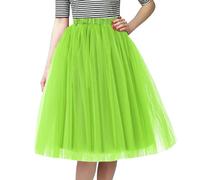 Gonna in Tulle Donna, Gonna da Prestazione Elegante E Classica per Donna con Stile Casual E Tinta Unita