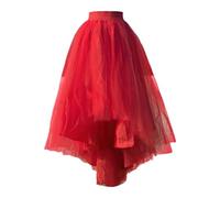 Gonna in tulle, lunga da donna, linea ad A, a pieghe, in rete, elasticizzata, asimmetrica, lunghezza al ginocchio, grandi dimensioni, gonna da strega, carnevale, soffice, fate, costume da mia