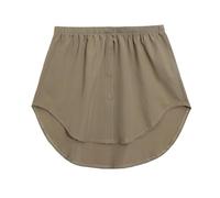 Gonna Inferiore a Sottoveste da Donna, estensore per Camicetta da Donnas, gonnas a Trapezio, Tende Copri-Scorie, Gonna Inferiore, estensore per Camicetta con Bottoni da Donna (Khaki,XL)