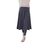 Gonna invernale da donna, elegante, lunga e calda, maxi gonna vintage A-Line midi elasticizzata, morbida gonna termica con pantaloni, gonna in lana, comoda gonna termica autunnale, spessa e calda