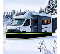 Gonna isolante per camper, per il tempo invernale, altezza 80 cm, antivento e anti-neve, per rimorchi da viaggio, facile da arrotolare, lunghezza 28 m