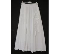 Gonna Lagenlook Donna 70% Lino 30% Cotone Con Tasche Taglia Unica: Plus: 16-20