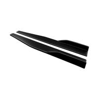 Gonna Laterale Accessorio Auto Minigonne Laterali Paraurti Diffusore Spoiler Grembiuli Ali Estensioni 75 Cm Aspetto In Fibra Carbonio Per TT 2004-2019 Minigonne Laterali(Nero opaco)