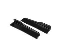 Gonna Laterale Auto Paraurti Spoiler Labbro Posteriore Splitter Angolare Diffusore Winglet Ali 45 Cm 2 Pezzi Universali Corpo Splitter Laterale Diffusore(Nero)
