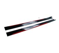Gonna Laterale Dell'auto 8 Pezzi Winglet Splitters Spoiler Laterale Labbro Per Universale(ROSSO)