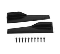 Gonna Laterale Per Auto Nera Opaca Da 2 Pezzi Splitter A Bilanciere Winglet Wings Canard Diffusore Universale Minigonne Laterale
