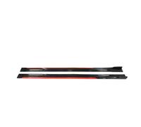 Gonna Laterale Per Auto Per Clio Per DUSTER Per LOGAN Per Twingo Estensioni Minigonne Laterali Splitter Laterali Universali Per Auto Diffusore Winglet Wings Gonna Laterale Estension(Black and Red)