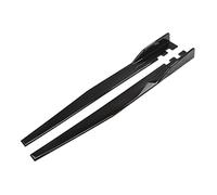 Gonna Laterale Universale Spoiler Rocker Splitter Canard 117,5 Cm PP Carrozzeria Esterna Protettiva Decorazione Di Estensione MENSUNUBNM(Glossy Black)