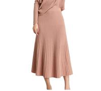Gonna longuette da donna in cashmere, linea A, lunga, plissettata, per pendolari, tinta unita, mezza lunghezza, orlo ampio, gonna invernale, Pnnrk, M