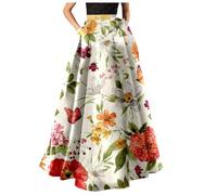 Gonna Lunga con Fiori Gonne A Portafoglio Estive Gonna E Top Moda Gonne Estive 2024 Gonne Bianche Eleganti Gonna Pantalone Estive Minigonna Pelle Rossa Gonna Nera Lunga Vita Alta Gonna Nera al