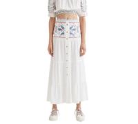 Desigual FAL_Boho Gonna, White, XS da Donna