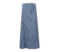 Gonna Lunga Donna Estiva Fiori Boho Gonne Lunghe Estive con Spacco Gonne Estive Donna Elastico in Vita Alta Gonna Lunga Bohemien Elegante con Stampa Floreale Fluida Gonnellino Moda (B, M)