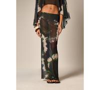 Gonna lunga in stile boho con stampa tie-dye, in rete semi-trasparente, adatta come copricostume da spiaggia per vacanze estive L,M,S,XL,XS,XXL,XXS,XXXL,XXXXLTie DyeTessuto in tulle