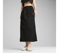 Gonna lunga in tessuto con zip FUTURE.PUMA.ARCHIVE da donna, Abbigliamento, Nero, L L