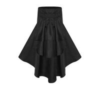Gonna medievale da donna con volant, gotica, maxi gonna da donna a vita alta, con cintura, vintage, vittoriana, gonna da pirata, per cosplay, grandi dimensioni, abbigliamento festivo per Halloween