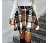 Gonna mini a-line a quadri Keke Bloomly da donna, alla moda e comoda, adatta per l'ufficio/casual per pendolarismo. Adatta anche per uscite quotidiane, raduni e la stagione del ritorno a scuola. Festa