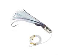 Gonna morbida con testa in metallo, 22 cm, resistente, con testa in metallo | Ideale per traina, attira il pesce spada di tonno marlin, per una testa in metallo resistente, azione realistica di nuoto