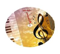 Gonna morbida per albero di Natale con stampa di note musicali per pianoforte, violino, decorazione natalizia per la famiglia