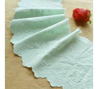 Gonna nera larga 22 cm, tessuto per orlo, tessili per la casa, accessori per abbigliamento fai da te, ricamo in cotone, vestiti per bambini, pizzo, verde chiaro, prezzo a 1 metro