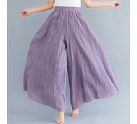 Gonna Pantalone Cotone Donna Tinta Unita Woman Maxi Plain Light Trousers TRA057