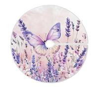 Gonna Per Albero Di Natale Beautiful Butterfly And Lavender L