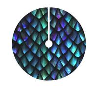 Gonna per albero di Natale con stampa a squame di drago magico 3D, gonna trapuntata per albero di Natale, perfetta per Natale, Halloween