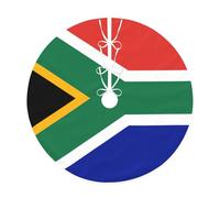 Gonna per albero di Natale con stampa bandiera del Sud Africa, decorazione natalizia, per feste invernali di Capodanno.