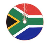 Gonna per albero di Natale con stampa bandiera del Sud Africa, decorazione natalizia, per feste invernali di Capodanno.